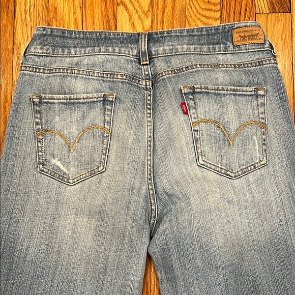 Women's Levi’s  Blue Jeans Size 12 5- Pocket Double Button Zipper Front - Picture 9 of 11